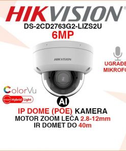DS-2CD2763G2-LIZS2U HIKVISION 6MP AI SMART HYBRID LIGHT IP KAMERA