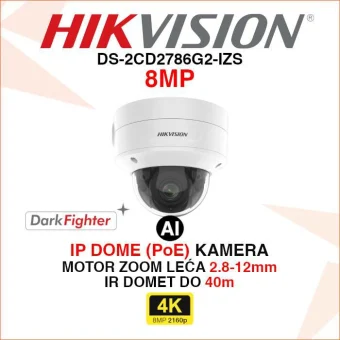 DS-2CD2786G2-IZS HIKVISION 4K ACUSENSE MOTOR ZOOM IP POE KAMERA