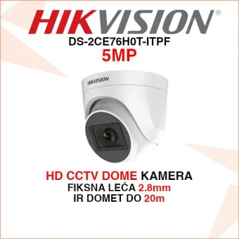 DS-2CE76H0T-ITPF HIKVISION 5MP HD CCTV DOME KAMERA