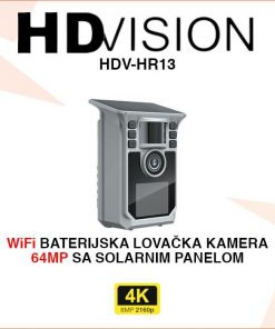 HDVISION 4K WIFI LOVAČKA KAMERA SA SOLARNIM PANELOM HDV-HR13