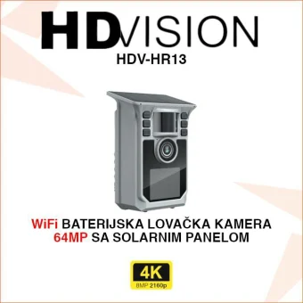 HDVISION 4K WIFI LOVAČKA KAMERA SA SOLARNIM PANELOM HDV-HR13