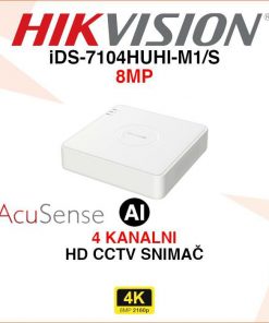 HIKVISION 4 KANALNI ACUSENSE 4K VIDEO SNIMAČ iDS-7104HUHI-M1/S