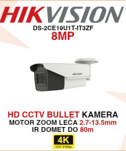 HIKVISION CCTV 4K BULLET MOTOR ZOOM KAMERA DS-2CE19U1T-IT3ZF