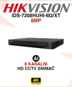 HIKVISION 8 KANALNI 4K ACUSENSE VIDEO SNIMAČ iDS-7208HUHI-M2/XT