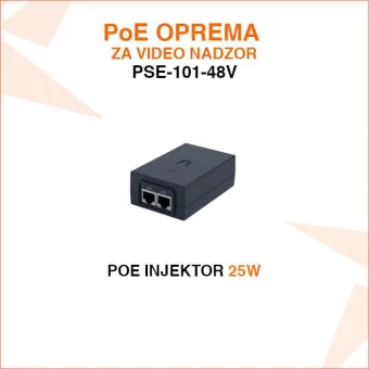 PSE-101-48V POE INJEKTOR ZA VIDEO NADZOR 25W