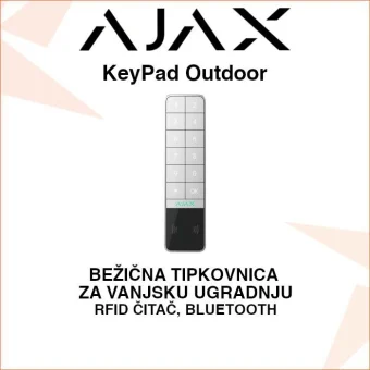 AJAX KeyPad Outdoor BEŽIČNA TIPKOVNICA ZA VANJSKU UGRADNJU