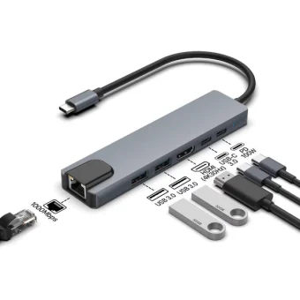 Asonic 6u1 USB C na HDMI