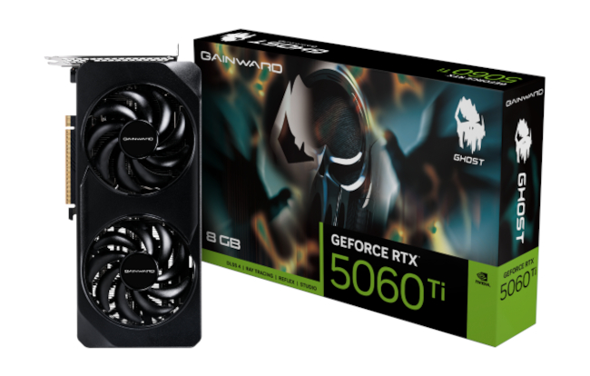 Gainward RTX 5060Ti Ghost 8GB GDDR7 Gainward RTX 5060Ti Ghost 8GB GDDR7