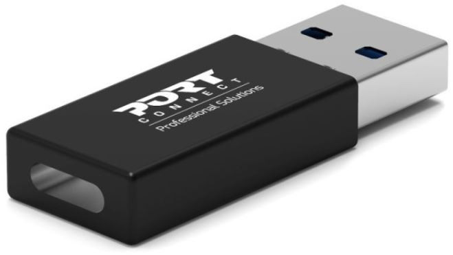 Port adapter USB-C F -> USB-A M Port adapter USB-C F -> USB-A M