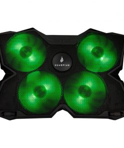 SureFire Bora Gaming podloga za hlađenje prijenosnika do 17", USB, zeleni LED