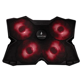 SureFire Bora Gaming podloga za hlađenje prijenosnika do 17", USB, crveni LED