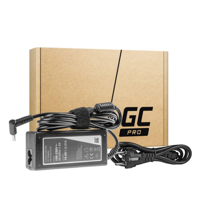 158849-57_46468_01 Green Cell (AD74P) AC adapter 45W za HP prijenosnike, 19.5V/2.31A, 4.5mm - 3.0mm - Slika 1