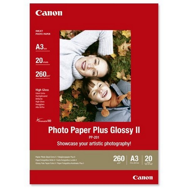 Canon Photo Paper Plus PP201 - A3 - 20L Canon Photo Paper Plus PP201 - A3 - 20L
