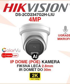 DS-2CD2347G2H-LIU HIKVISION 4MP SMART HYBRID LIGHT COLORVU IP KAMERA
