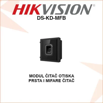 DS-KD-MFB HIKVISION ČITAČ OTISKA PRSTA I KARTICA ZA IP PORTAFON