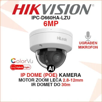 HIKVISION 6MP SMART HYBRID LIGHT MOTOR ZOOM IP KAMERA IPC-D660HA-LZU