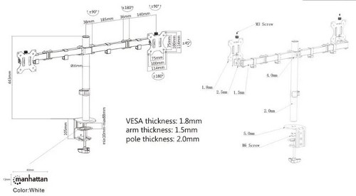 Manhattan nosač monitora 13"-32" Manhattan nosač monitora 13"-32"