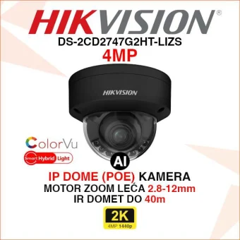 DS-2CD2747G2HT-LIZS HIKVISION 4MP SMART HYBRID LIGHT IP KAMERA
