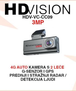 HDVISION 4G GPS AUTO KAMERA SA 2 LEĆE I G SENZOROM HDV-VC-CC09