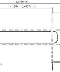 Manhattan TV nosač zidni 60"-120" do 120kg