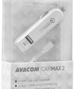 Avacom autopunjač CarMAX 2 2xQuickCharge2.0 USB-C