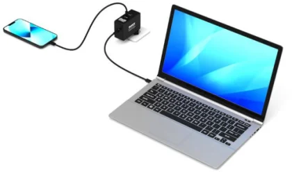 Port zidni punjač GaN 100W USB-C/A