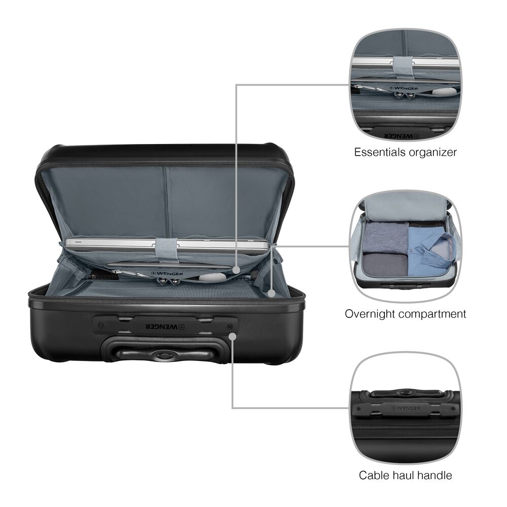 199502-57_77875_1 Wenger kofer Amplix, na kotačima sa pretincem za prijenosno računalo 15,6'' 25 L, dimenzije 37x25,5x1,5, crna - Slika 1