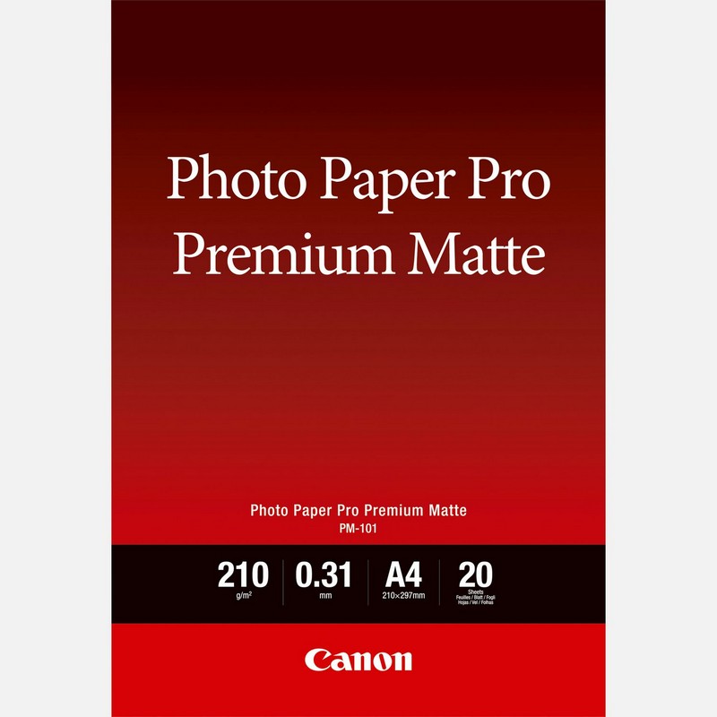 Canon Photo Paper Premium Matte PM101 - A4 - 20L Canon Photo Paper Premium Matte PM101 - A4 - 20L