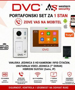 DVC HYBRID PORTAFON SET ZA 1 STAN ILI KUĆU S WIFI VIDEO JEDINICOM