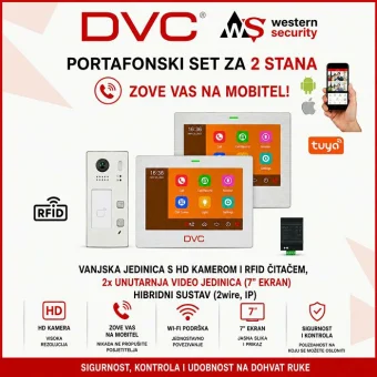 DVC HYBRID PORTAFON SET ZA 2 STANA S WIFI VIDEO JEDINICOM
