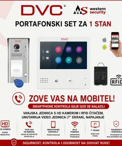 DVC PORTAFON SET ZA 1 STAN S WiFi VIDEO JEDINICOM PORTAFON-VIDEO1+SET