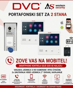DVC PORTAFON SET ZA 2 STANA S WiFi VIDEO JEDINICOM PORTAFON-VIDEO2+SET