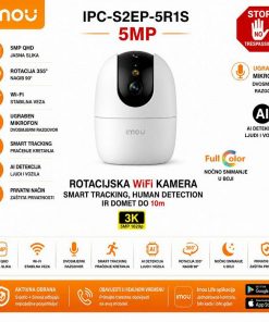 IMOU IPC-S2EP-5R1S RANGER 2 PRO 5MP ROTACIJSKA WIFI KAMERA