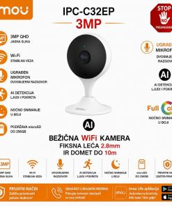 IPC-C32EP IMOU CUE 2 3MP WIFI SMART KAMERA S AI DETEKCIJOM
