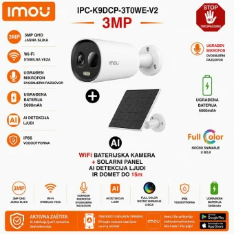 IPC-K9DCP-3T0WE-V2 IMOU CELL 3C 3MP WIFI SOLARNA KAMERA