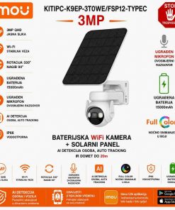 KIT/IPC-K9EP-3T0WE/FSP12-TYPEC IMOU CELL PT SOLARNA AI WIFI KAMERA