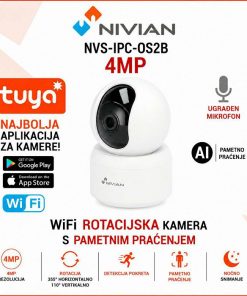 NIVIAN WIFI ROTACIJSKA KAMERA S AUTOMATSKIM PRAĆENJEM NVS-IPC-IS4