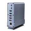 Roline VALUE Docking station USB-C, 2×HDMI/DP 4K/60, G-LAN, 3×USB-A 3.2, USB-C, 2×USB2.0, PD 100W, SD/microSD, Audio out