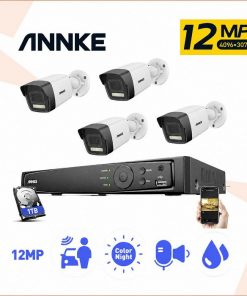 ANNKE 12MP IP POE SET ZA VIDEO NADZOR SA 4 KAMERE ANNKE 4 SET12MP