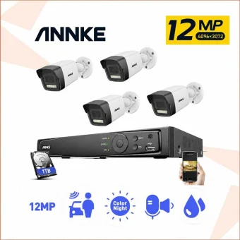 ANNKE 12MP IP POE SET ZA VIDEO NADZOR SA 4 KAMERE ANNKE 4 SET12MP