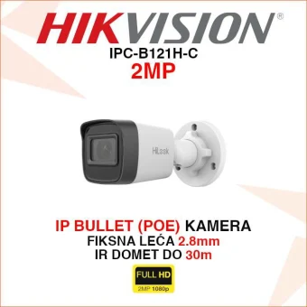 HIKVISION 2MP IP POE NADZORNA KAMERA IPC-B121H-C