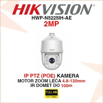 HIKVISION 2MP IP POE ROTACIJSKA MOTOR ZOOM KAMERA HWP-N5225IH-AE