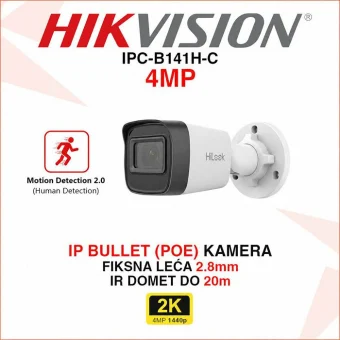 HIKVISION 4MP BULLET IP KAMERA ZA VIDEO NADZOR IPC-B141H-C