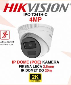 HIKVISION 4MP DOME IP POE KAMERA IPC-T241H-C