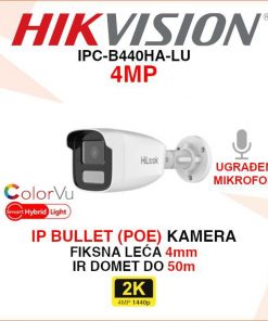 HIKVISION 4MP IP POE SMART HYBRID LIGHT KAMERA IPC-B440HA-LU