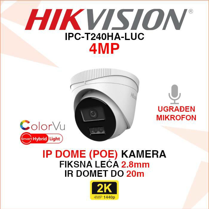 hikvision-4mp-smart-hybrid-light-dome-ip-kamera-ipc-t240ha-l-ipc-t240ha-luc_12280 HIKVISION 4MP SMART HYBRID LIGHT DOME IP KAMERA IPC-T240HA-LUC - Slika 1