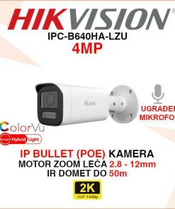 HIKVISION 4MP SMART HYBRID LIGHT MOTOR ZOOM IP KAMERA IPC-B640HA-LZU