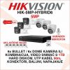 HIKVISION 5MP SMART HYBRID SET SA 6 KAMERA I OPREMOM HIK-5MP-HYBRID6