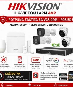 HIKVISION BEŽIČNI ALARM I VIDEO NADZOR SET HIK-VIDEO/ALARM 4MP