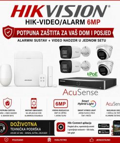 HIKVISION BEŽIČNI ALARM I VIDEO NADZOR SET HIK-VIDEO/ALARM 6MP